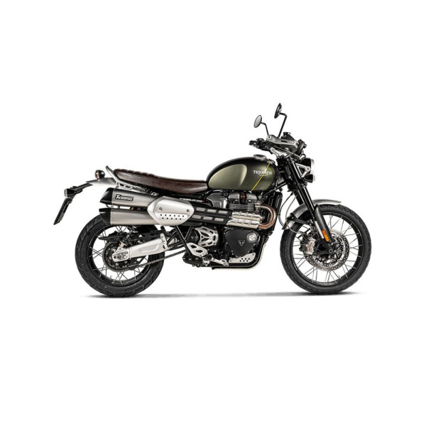 Випускні системи Slip-On Line Титан + Вуглецеве волокно Akrapović для Triumph Scrambler 1200 19-20