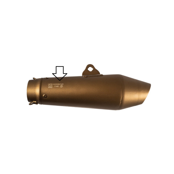 Глушник G.P.R Vintavoge Bronze Cafè Racer Slip-On, Нержавіюча сталь - Triumph Daytona 955I 97-06