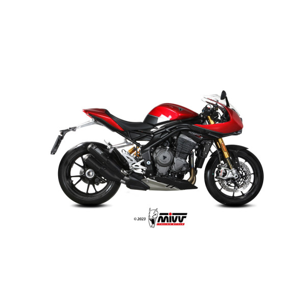 Глушники мотоциклов Slip-On Line (MK3) MIVV для Triumph Speed Triple 1200 RR / RS (21-) карбон