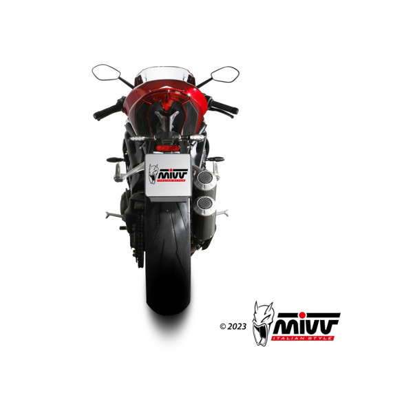 Глушники мотоциклов Slip-On Line (MK3) MIVV для Triumph Speed Triple 1200 RR / RS (21-) карбон