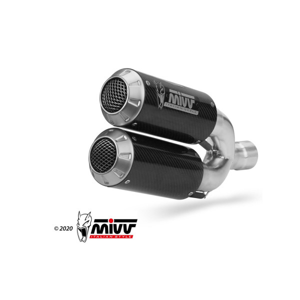 Глушники мотоциклов Slip-On Line (MK3) MIVV для Triumph Speed Triple 1200 RR / RS (21-) карбон