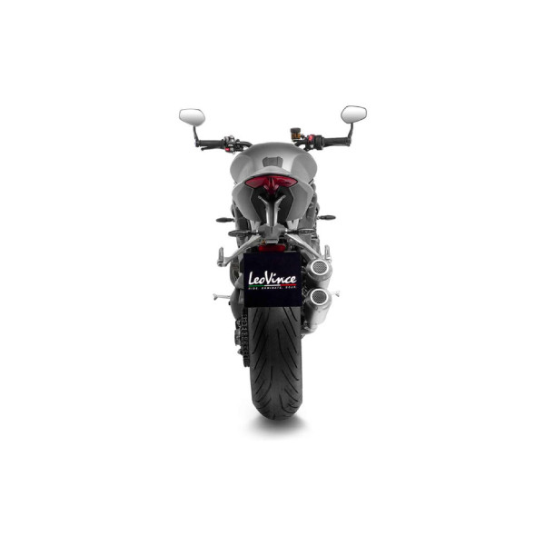 Подвійний мотоцикловий глушник LeoVince LV-10 Slip-On, Нержавіюча сталь для Triumph Speed Triple 1200 RR/RS 21-