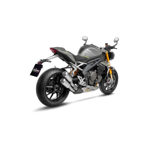 Подвійний мотоцикловий глушник LeoVince LV-10 Slip-On, Нержавіюча сталь для Triumph Speed Triple 1200 RR/RS 21-