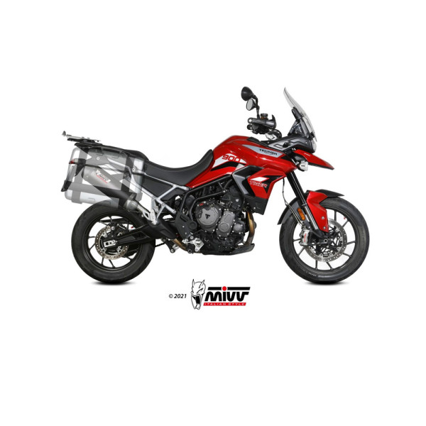 Глушник мотоцикловий Slip-On Line (Oval) MIVV для Triumph Tiger 900 / GT / Pro / Rally (21-) карбон
