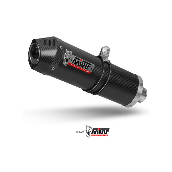 Глушник мотоцикловий Slip-On Line (Oval) MIVV для Triumph Tiger 900 / GT / Pro / Rally (21-) карбон