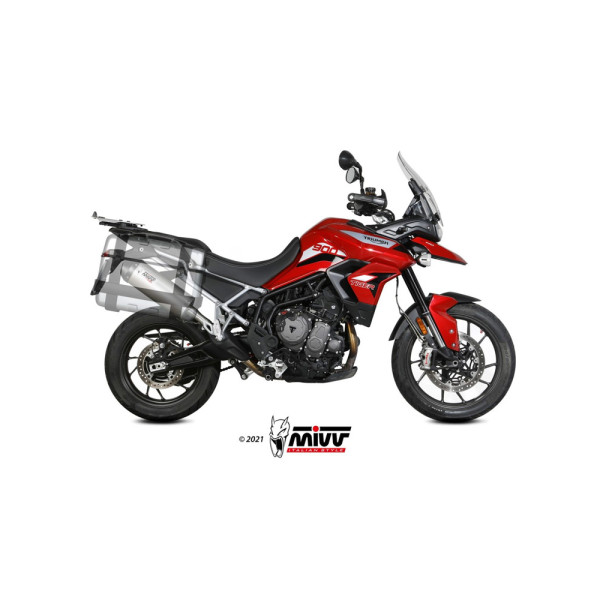 Глушник мотоцикловий Slip-On Line (Oval) MIVV для Triumph Tiger 900 / GT / Pro / Rally (21-) титановий