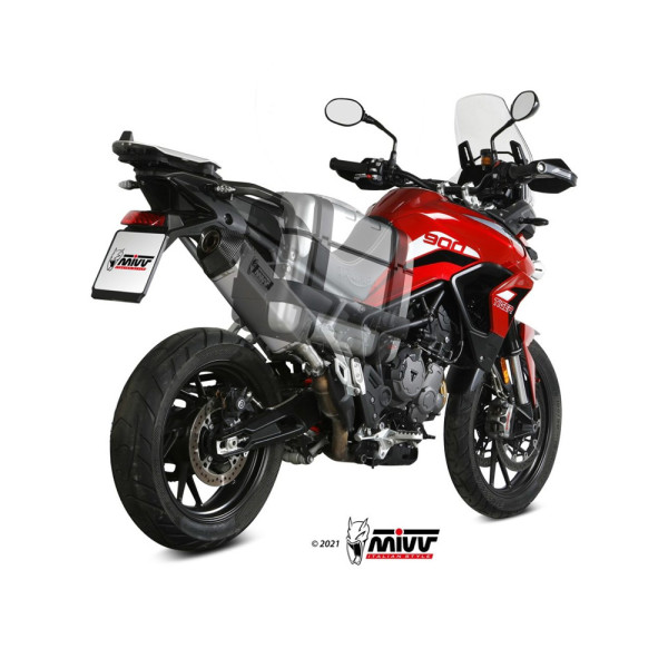 Глушник мотоцикловий Slip-On Line (Speed Edge) MIVV для Triumph Tiger 900 / GT / Pro / Rally (21-) срібний