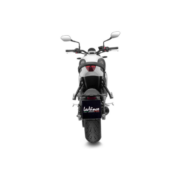 Повний вихлопний комплект LeoVince LV ONE BLACK з каталізатором Нержавіюча сталь для Triumph Trident 660 (21-)