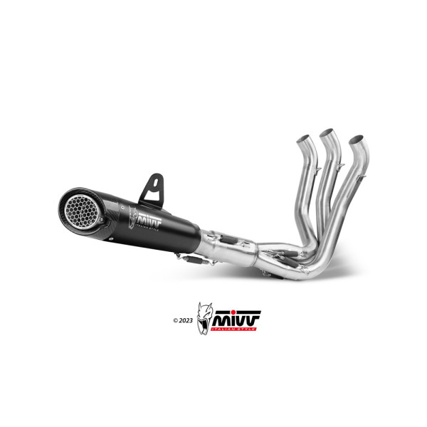 Повний вихлопний комплект (X-M5) MIVV для Triumph Tiger Sport 660 / Trident 660 (21-) чорний