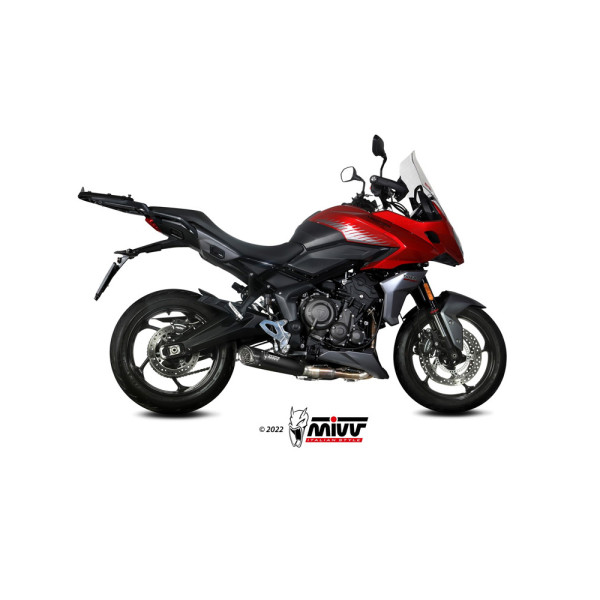 Повний вихлопний комплект (X-M5) MIVV для Triumph Tiger Sport 660 / Trident 660 (21-) чорний