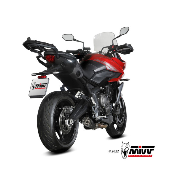 Повний вихлопний комплект (X-M5) MIVV для Triumph Tiger Sport 660 / Trident 660 (21-) чорний