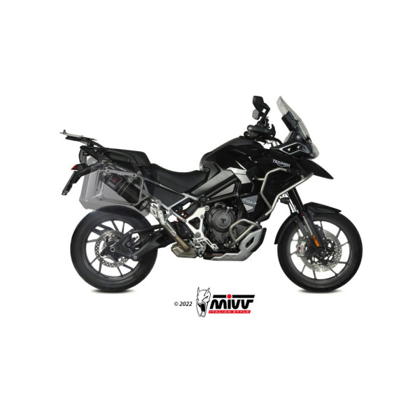 Глушник мотоцикловий Slip-On (Dakar) MIVV для Triumph Tiger 1200 GT / Rally (21-) чорний