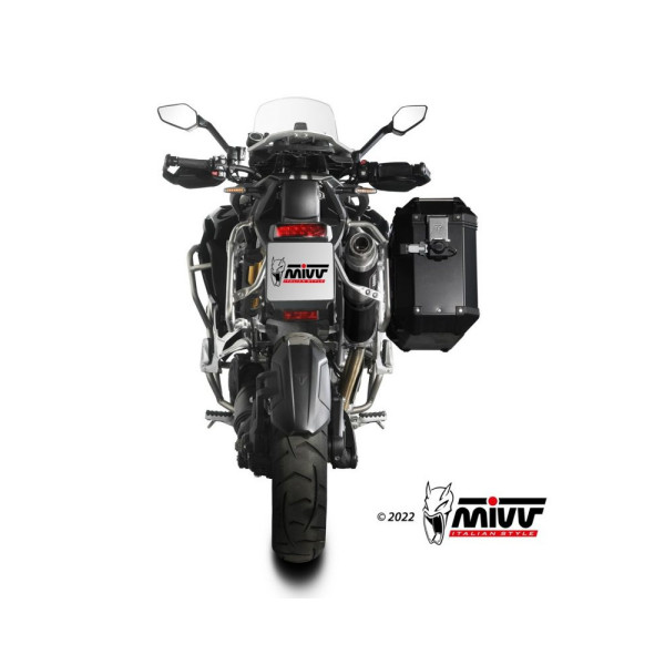 Глушник мотоцикловий Slip-On (Dakar) MIVV для Triumph Tiger 1200 GT / Rally (21-) чорний