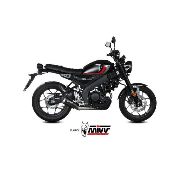 Повний вихлопний комплект (MK3) MIVV для Yamaha XSR 125 (22-) чорний