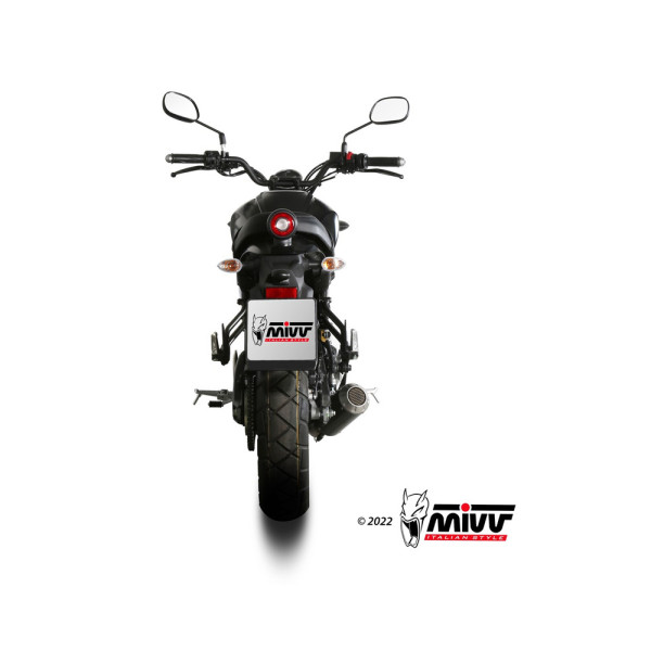 Повний вихлопний комплект (MK3) MIVV для Yamaha XSR 125 (22-) чорний
