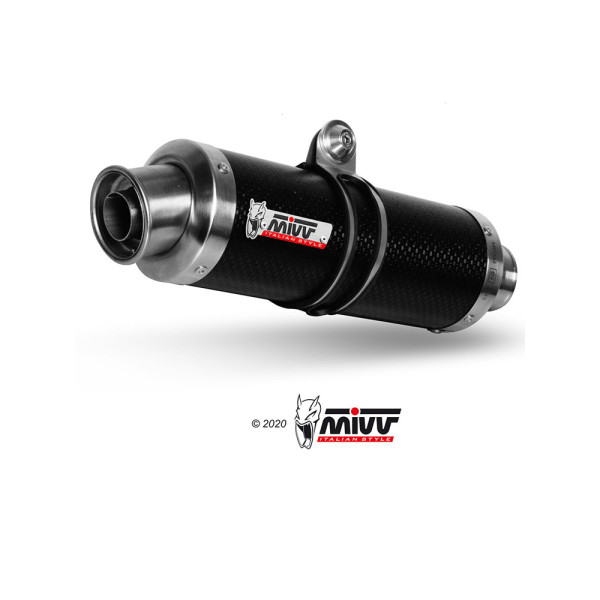 Вихлопна система Slip-On (GP) MIVV для Yamaha YZF 250 R25 / YZF-R3 (15-) carbon