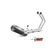 Повний вихлопний комплект (MK3) MIVV для Yamaha YZF-R25 (15-) / YZF-R3 (15-) / MT-03 (16-) carbon