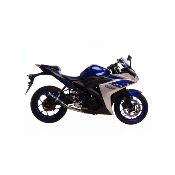 Повний вихлопний комплект LeoVince GP Corsa Evo Carbon для Yamaha YZF-R3 15-20, YZF-R25 14-20, MT-25 15-20, MT-03 16-21