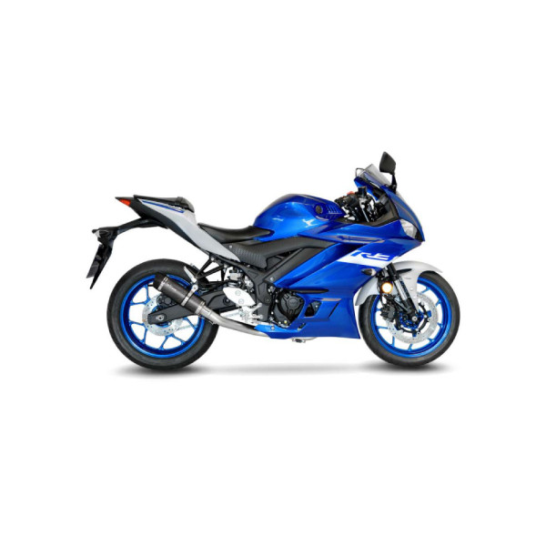 Повний вихлопний комплект LeoVince GP Corsa Evo Carbon для Yamaha YZF-R3 15-20, YZF-R25 14-20, MT-25 15-20, MT-03 16-21