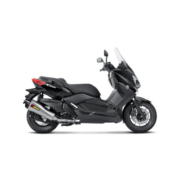 Глушник мотоцикловий Akrapović для Yamaha X-Max 400 13-16, Majesty 400 07-15 Slip on, Нержавіюча сталь + Вуглецеве волокно
