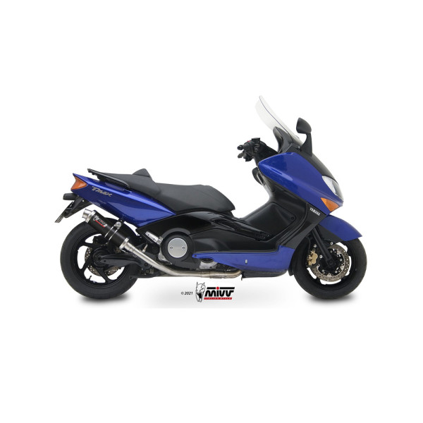 Повний вихлопний система (GP) MIVV для Yamaha T-Max 500 (01-07) чорний