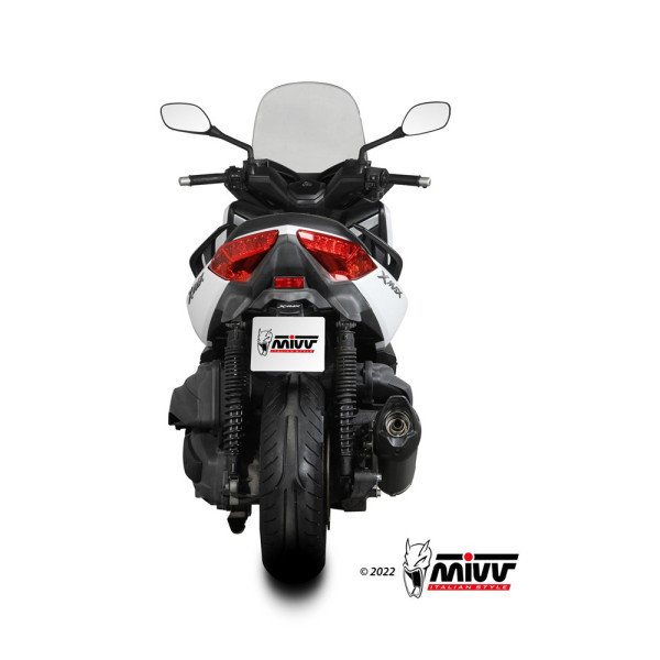 Глушник мотоцикловий Slip-On (Mover) MIVV для Yamaha X-Max 400 (13-16) чорний