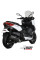 Глушник мотоцикловий Slip-On (Mover) MIVV для Yamaha X-Max 400 (13-16) чорний