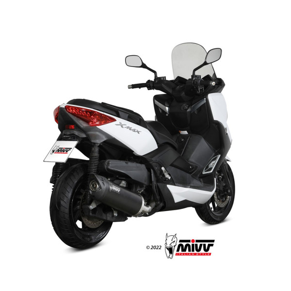 Глушник мотоцикловий Slip-On (Mover) MIVV для Yamaha X-Max 400 (13-16) чорний