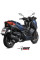 Вихлопна система Slip-On (Mover) MIVV для Yamaha X-Max 400 (17-20) чорна