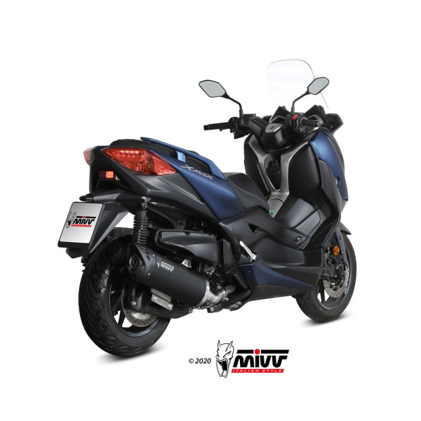 Вихлопна система Slip-On (Mover) MIVV для Yamaha X-Max 400 (17-20) чорна
