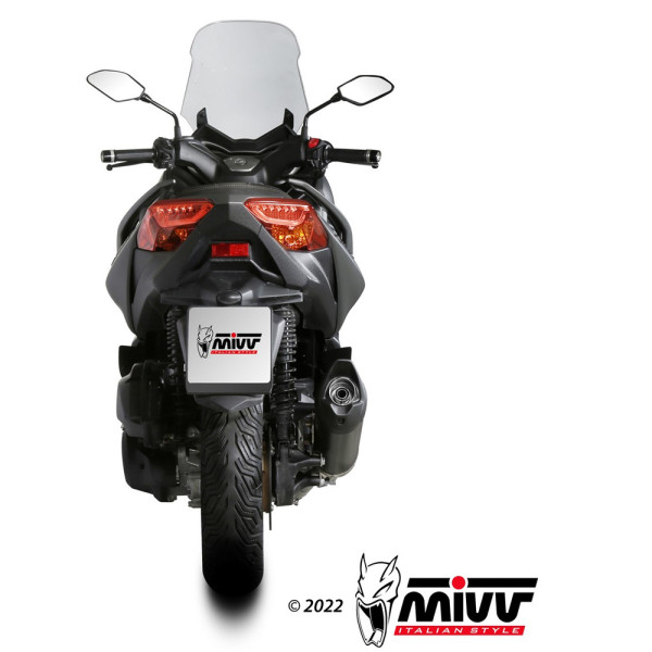 Глушник мотоцикловий Slip-On (Mover) MIVV для Yamaha X-Max 125 (21-22) чорний