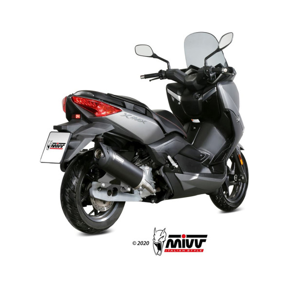 Глушник мотоцикловий Slip-On (Mover) MIVV для Yamaha X-Max 125 (17-20) чорний