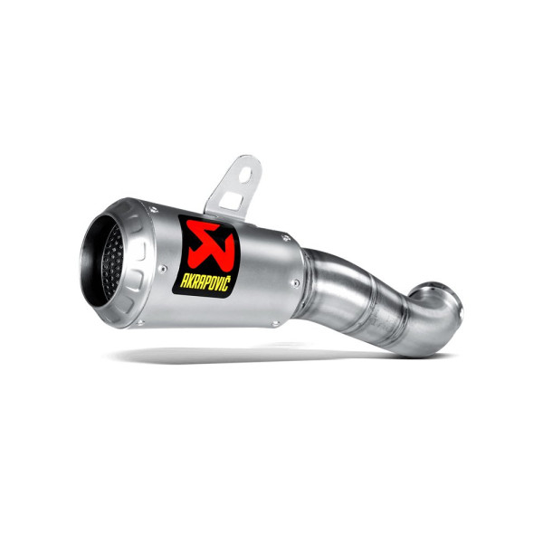 Глушник мотоцикловий Akrapovič Slip-On Line Yamaha MT-03 (16-21)/ YZF-R25 (14-21)/ YZF-R3 (15-21) нержавіюча сталь
