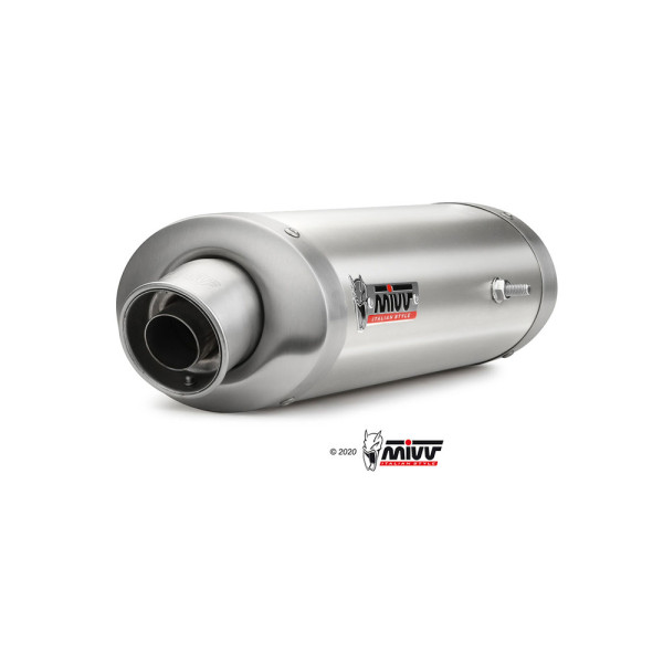 Глушники мотоциклов Slip-On Line (Oval) MIVV для Yamaha FZ6 / Fazer (04-11) срібні