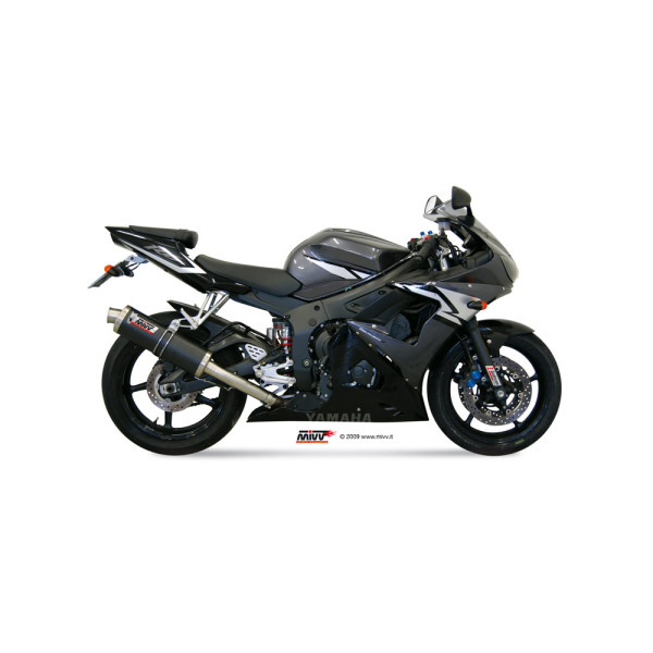 Глушник мотоцикловий Slip-On Line (Oval) MIVV для Yamaha YZF 600 R6 (03-05) карбон