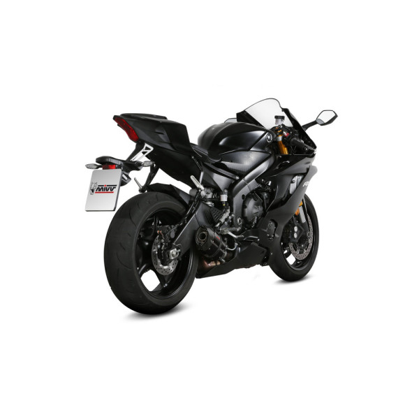 Глушник мотоцикловий Slip-On Line (Suono) MIVV для Yamaha YZF-R6 (17-) чорний