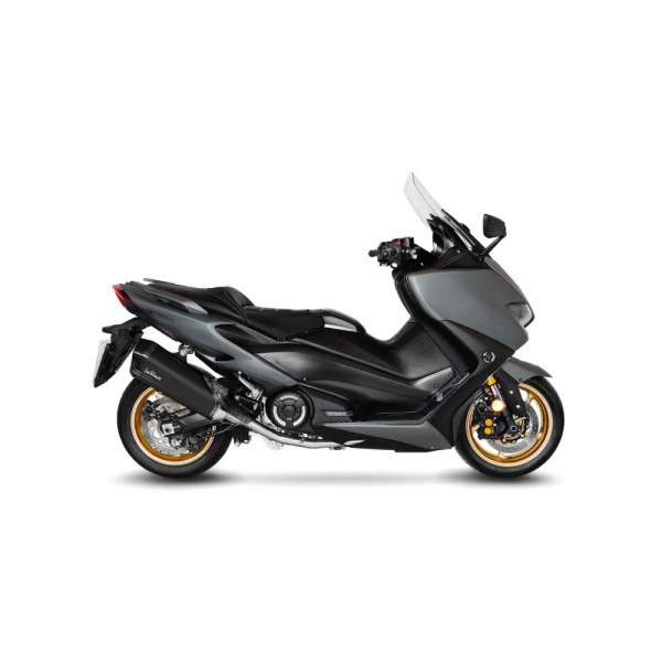 Повний вихлопний тракт LeoVince LV-12 Black Edition Slip-On, Нержавіюча сталь для Yamaha T-Max 560/Tech Max 20-