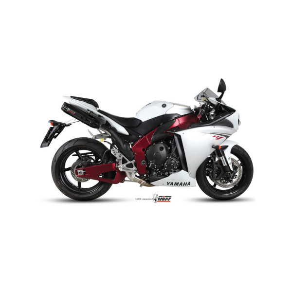 Вихлопні системи Slip-On Line (Suono) MIVV для Yamaha YZF R1 1000 (09-14) чорний