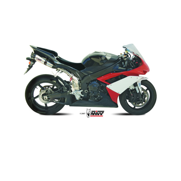 Вихлопні системи Slip-On Line (Suono) MIVV для Yamaha YZF R1 1000 (07-08) срібний