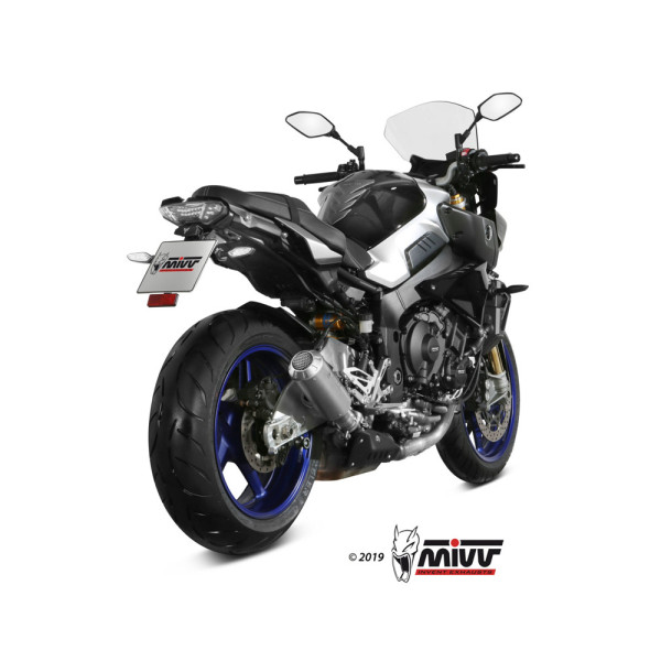 Глушник мотоцикловий Slip-On Line (MK3) MIVV для Yamaha MT-10 (16-22) срібний