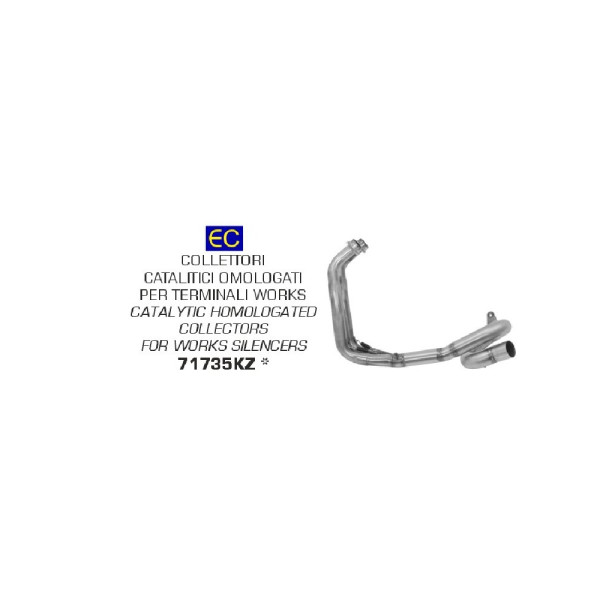 Випускний колектор Arrow для глушників Works з каталізатором - Yamaha MT-07 21/Yamaha 700 20