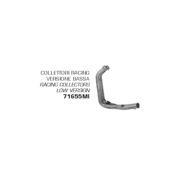 Випускний колектор Arrow для глушників Thunder - Yamaha MT-07 14-20 / Yamaha Tracer 700 16-20