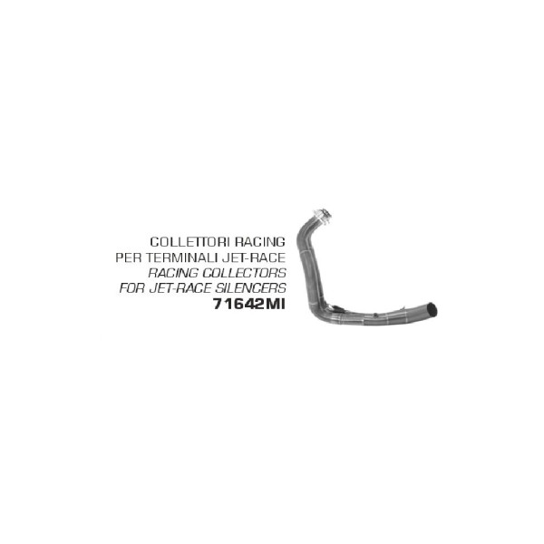 Випускний колектор Arrow для глушників Jet-Race - Yamaha MT-07 14-20 / Yamaha Tracer 700 16-20/Yamaha XSR 700 16-20