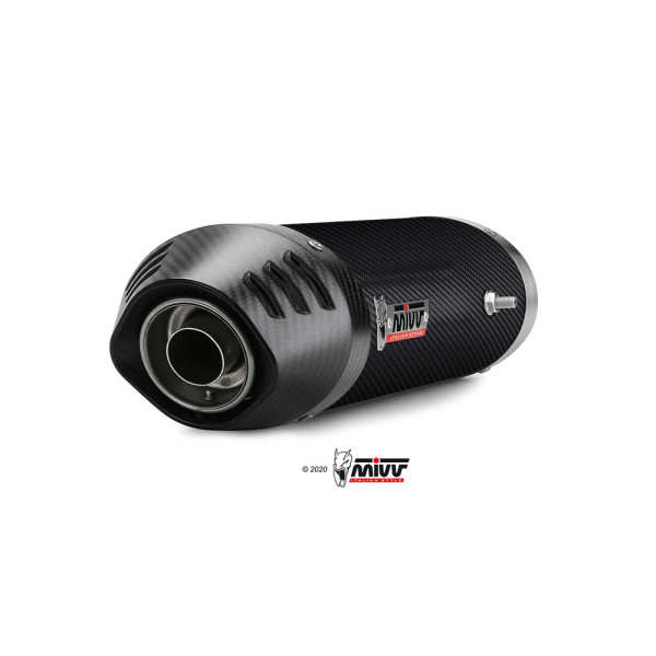 Вихлопні системи Slip-On Line (Oval) MIVV для Yamaha YZF R1 1000 (07-08) карбон