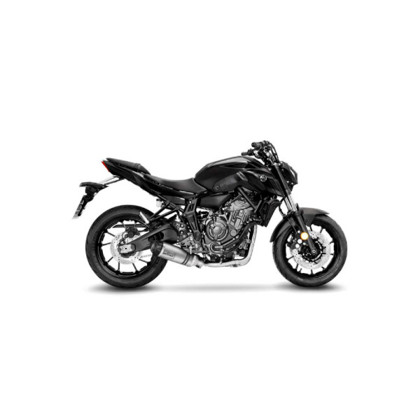 Повний вихлопний системи LeoVince LV One Evo Нержавіюча сталь, без гомологації до Yamaha MT-07 21-, YZF-R7 21-, XSR 700 21-