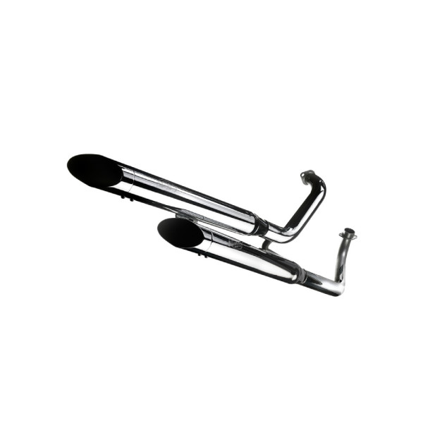 Глушники LeoVince SilverTail K02 Slip-On, Хромована сталь до Yamaha XVS 1100 Drag Star 99-03