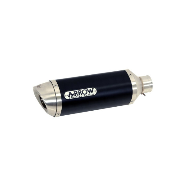 Глушник Arrow - Yamaha MT-07 14-20 / Yamaha Tracer 700 16-20 Thunder, Aluminium Dark + Нержавіюча сталь