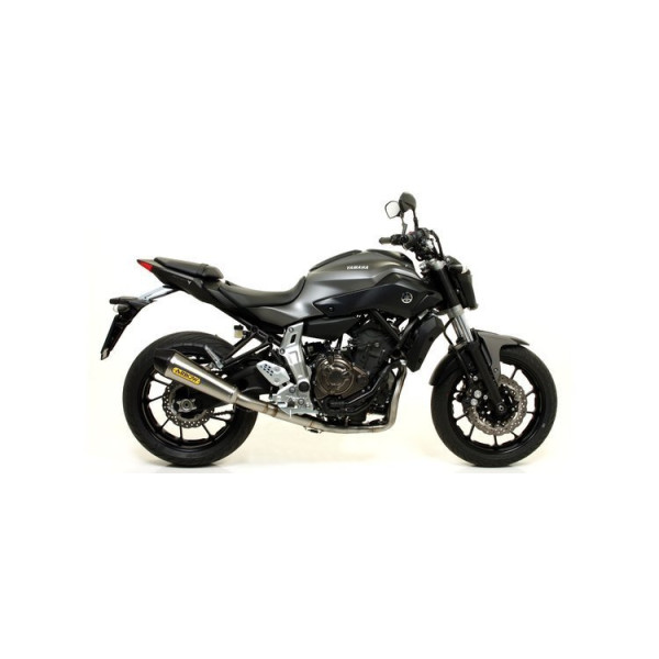 Глушник Arrow - Yamaha MT-07 14-20 / Yamaha Tracer 700 16-20 Thunder, Titanium + Carbon