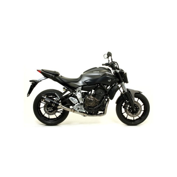 Глушник Arrow - Yamaha MT-07 14-20/ Yamaha Tracer 700 16-20 Thunder, Aluminium Dark + Carbon