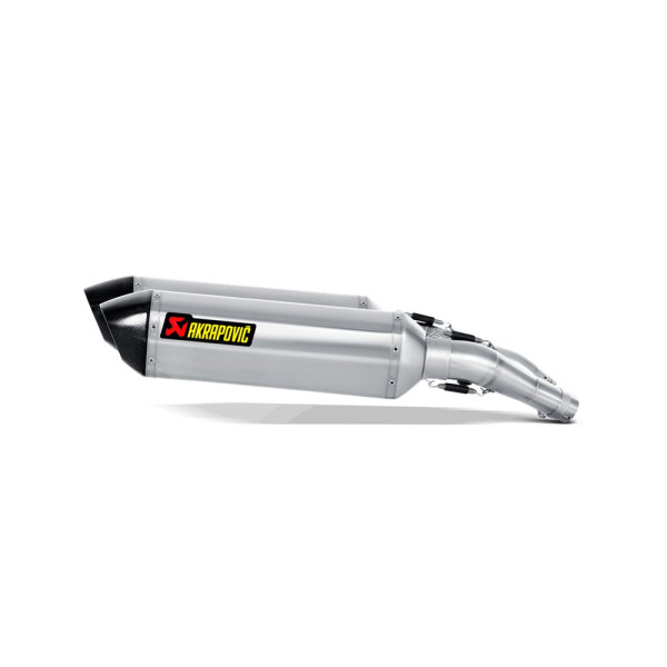 Глушник мотоцикловий Akrapović для Yamaha FJR 1300 13-20 Slip-On Line, Титан + Вуглецеве волокно
